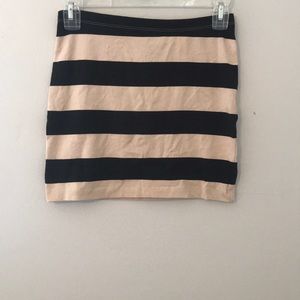 Striped mini skirt